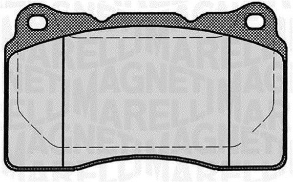MAGNETI MARELLI Комплект тормозных колодок, дисковый тормоз 363916060499